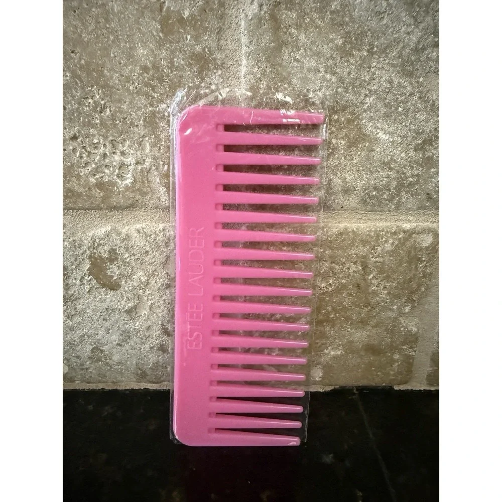 Estée‎ Lauder Pink Plastic Hair Comb NEW 6 Inches Travel Makeup